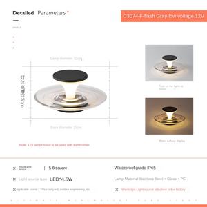 Luces LED de pilar solar para jardín, patio al aire libre junto a la piscina, decoración de Patio y Camino, luces de pared impermeables para decoración de patio y pared - Product Image 2