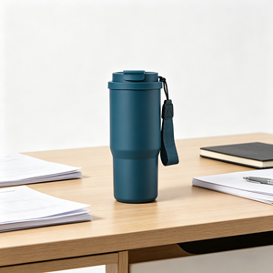 25oz 750ml stainless steel cup <b>with</b> lid Vacuum double-wall custom stainless steel cup Flip <b>straw</b> & spout lid Leak-proof <b>with</b> tea - Product Image 5