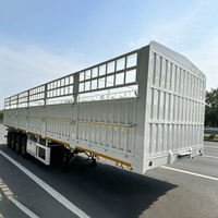 China fabriek verkoop direct hekwerk semi-trailer transport fruit groenten 40 ton hekwerk vrachttrailer hekwerk semi-trailer