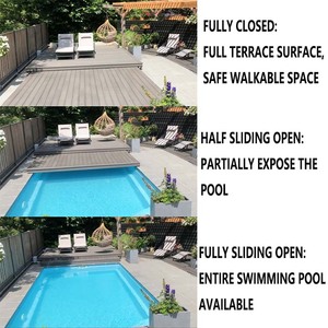 Couverture de <span class=keywords><strong>piscine</strong></span> coulissante <span class=keywords><strong>électrique</strong></span>, étanche et sécurisée, <span class=keywords><strong>avec</strong></span> système de télécommande pour piscines extérieures résidentielles - Product Image 3