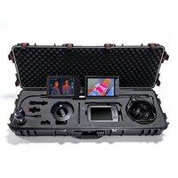 Détecteur de vie infrarouge audio-vidéo avec écran 8 pouces, protection IP67, Wi-Fi sans fil, haute précision, communication 80m