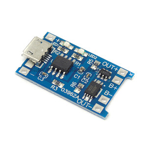 1A <span class=keywords><strong>18650</strong></span> Micro USB TP4056 modulo di ricarica con scheda di protezione ICs <span class=keywords><strong>per</strong></span> batteria al litio <span class=keywords><strong>18650</strong></span> scheda caricabatteria - Product Image 3