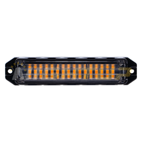 Feux de signalisation d'urgence à LED haute luminosité 12V 24V, feux stroboscopiques à LED pour montage en surface de voiture, feux stroboscopiques à LED pour calandre, SAE R65 CE IP67