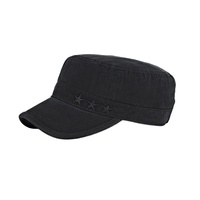 Gorra Vintage con Bordado de Estrella, Gorra Casual de Algodón Lavado para Hombre y Mujer, Gorra de Béisbol Plana Ajustable para Exteriores