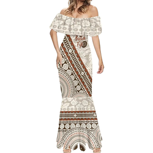 Abiti Vintage Personalizzati <span class=keywords><strong>Bula</strong></span> Fiji per Donne, Elegante Vestito a Sirena in Stile Retrò - Product Image 3