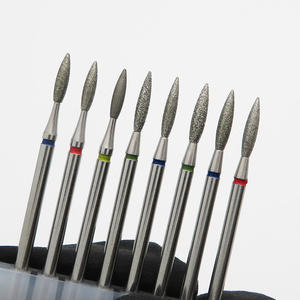 Avrupa manikür paslanmaz çelik alev elmas çapak tırnak matkap Bit tırnak kesici profesyonel tırnak matkap için - Product Image 3