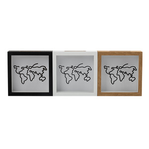 Cadre en MDF moderne pour billets et souvenirs <span class=keywords><strong>de</strong></span> voyage (15x15cm / 20x20cm / 30x30cm) - Product Image 3