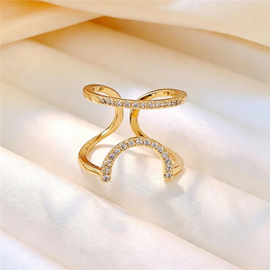 Anillo Abierto Geométrico para Mujer, Anillo de Moda, Accesorio Elegante para el Dedo, Estilo Nail Art - Product Image 3