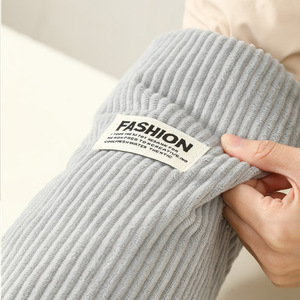 Manches de protection en velours côtelé pour adultes, vêtements de travail anti-salissure, durables, chauds, épaissis, à rayures - Product Image 4