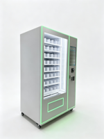 Distributeur automatique personnalisé à écran tactile, distributeur automatique en spirale pour collations et boissons avec bande lumineuse LED et roues