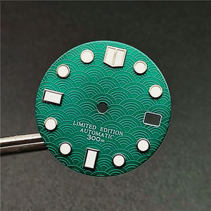 Petite quantité minimale de commande, montre automatique de luxe analogique sur mesure, 28,5 mm, MIYOTA, 4R36, vert luminescent, NH35A/NH36, acier inoxydable - Product Image 5