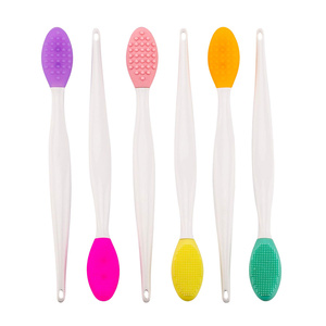 <span class=keywords><strong>Brosse</strong></span> en <span class=keywords><strong>Silicone</strong></span> Double Face pour Soin de la Peau, Outil d'Exfoliation et Nettoyage du Nez pour Points Noirs et Lèvres - Product Image 1