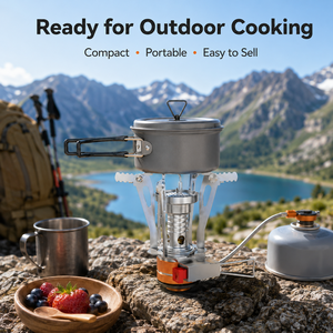 Mini Estufa Portátil <span class=keywords><strong>de</strong></span> Camping, Quemador <span class=keywords><strong>de</strong></span> Gas para Exteriores, para Picnic, Pesca y Senderismo - Product Image 2
