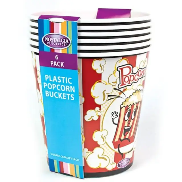 High Quality Movie Theater Custom Client Design Plastic Popcorn Bucket