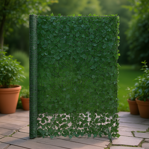 Cerca de Privacidad con Hojas Verdes de 96 x 72 Pulgadas, Pantalla de Pared de Hiedra Artificial, Decoración para Jardín y Patio Exterior, Planta Artificial Resistente a los Rayos UV - Product Image 2