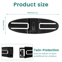 Clip de harnais de poitrine de siège de voiture universel pour enfant plus sûr boucle de ceinture serrure pince de poussette garde réglable pour bébé enfants