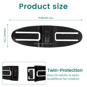 Universal Child Car <b>Seat</b> Chest Harness Clip Safer <b>Belt</b> <b>Buckle</b> Lock Stroller Clip Adjustable Guard <b>for</b> Baby Kids - Product Image 2