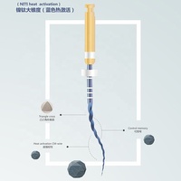 Jingc Kit de Fresas Endodontiques Rotatives Endo en Alliage Nickel-Titane Bleu Thermosensible, Boîte de 6 Pièces, ISO13485