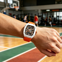 Montre sport à quartz pour homme Tonneau