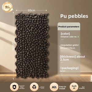 Piastrelle Leggere in PU Effetto Ciottoli di Pietra Culturale <span class=keywords><strong>per</strong></span> Pareti Esterne, Decorazione Murale Simulata <span class=keywords><strong>per</strong></span> Cortili, Zhejiang - Product Image 6