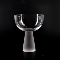 Copa de Vino Tinto de Cristal Transparente Soplado a Mano, Sin Plomo, con Tallo Largo, Sostenible, Reutilizable, Contemporánea, de Cristal, con Tallo Grueso