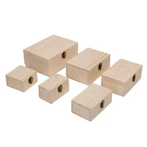 Boîte-cadeau en bois pour bijoux, gâteau, thé, bouteille d'huile essentielle, emballage de Stock en bois et bambou sur mesure awi-tw