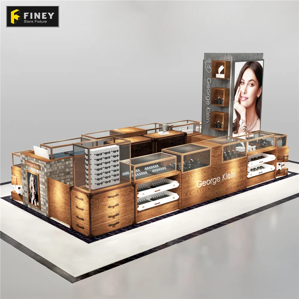 Kiosk Mall Display Retail Watch Store Decoration Design Watches Mall Kiosk Design Kiosk For Watch