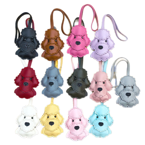 Porte-clés en cuir PU en forme de chiot Teddy, 13 couleurs, mignon, pendentif pour sac, mini sac à main vintage, accessoire pour la rentrée scolaire, durable - Product Image 1