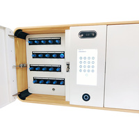 Armoire de gestion de clés intelligente 99Plus V-200C avec serrure électronique à code, reconnaissance d'empreintes digitales/visage, 709x364x160mm pour concessionnaires automobiles