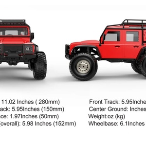SJY-1893-SL 1/18 Remo Hobby RC Off-road Crawler SUV 4x4 RTR Haute Vitesse Moteur Éclairage LED Étanche ESC Chargeur Métallique - Product Image 5