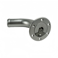 Fabricant d'ingots et de billettes en aluminium et acier inoxydable, pièces usinées CNC sur mesure de précision, bouchon de réservoir en aluminium de 80 mm avec tuyau courbé pour remplissage de pont