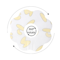 Bavoir jetable pour enfants, mignon, en tissu non tissé, imperméable, en forme de fleur, adapté aux hommes et aux femmes