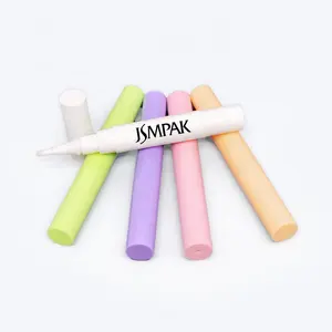 Color Etiqueta Privada lindo 5Ml vacío cosmético embalaje Twist labio brillo tubo pluma con aplicador de cepillo suave