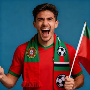 Écharpe personnalisée pour le football en polyester double face, imprimée numériquement avec logo personnalisé pour une utilisation promotionnelle - Product Image 1