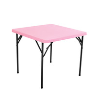 Nappe extensible en spandex noir pour tables pliantes standard