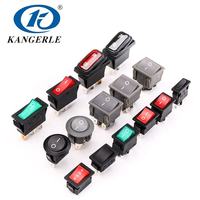 Interrupteur à bascule rond KCD1-202N avec couvercle, panneau d'interrupteurs pour bateau avec LED, matériau plastique certifié IP65, design intelligent