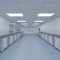 Salle blanche modulaire minimaliste HUAAO ISO pour dispositifs médicaux, conforme GMP, pour usage hospitalier, ignifuge et écologique
