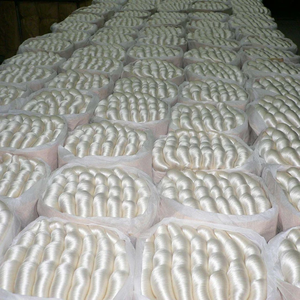 चीन का पुनर्नवीनीकरण 100% रेशम कच्चा स्पन धागा, हाथ बुनाई कढ़ाई बुनाई के लिए फैंसी प्राकृतिक प्रकार - Product Image 5