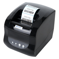 Impresora Térmica de Etiquetas de Códigos de Barras y Recibos USB de Alta Velocidad de 20-80 mm, Impresora XPrinter 365B para Móviles con Windows