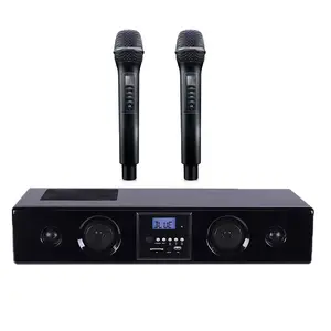 AV Equipment Soundbar Loudspeaker Home Stereo Karaoke Speaker Audio Amplifier with Wireless Microphone for Home Theater System