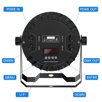 Projecteur PAR U`King 18 LED, étanche IP65, pour extérieur, 18x10W RGBW 4-en-1, éclairage de scène