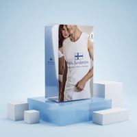 Boîte d'emballage en plastique pour sous-vêtements pour hommes, boîtes personnalisées pour l'emballage de sous-vêtements