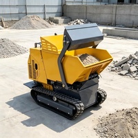 Mini-chargeuse sur chenilles hydraulique de 1 tonne, 1000 kg, auto-chargeante, pour travaux de construction, avec certifications CE et ISO