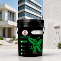 Pintura Acrílica Elástica para Paredes Interiores y Exteriores, Revestimiento en Rollo, Aplicación Simple con Brocha, Universal para Construcción