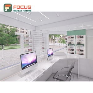 Professional Store Interior Solid Wood Glass Display Case Interior Design Beauty Retail Design - Product Image 3