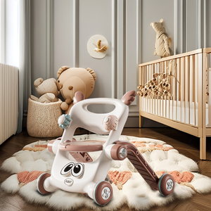 Andador para Bebés con Múltiples Ajustes, Andador <span class=keywords><strong>de</strong></span> Cuatro Ruedas con Luces y Música, Antivuelco, para Bebés <span class=keywords><strong>de</strong></span> 0 a 4 Años - Product Image 4