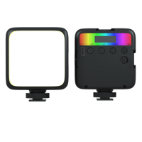 Mini Lampe LED RGB 5W, Température de Couleur 2500K-9000K, Fonction Magnétique, Étanche, Pliable, Batterie 2000mAh pour la Photographie