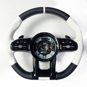 Volant chauffant et vibrant personnalisé pour <span class=keywords><strong>Mercedes</strong></span>-Benz AMG Classe G W460 W463 W465 GLA C117 250 <span class=keywords><strong>200</strong></span> C118 <span class=keywords><strong>CLK</strong></span> W209 GLE W167 C257 - Product Image 1