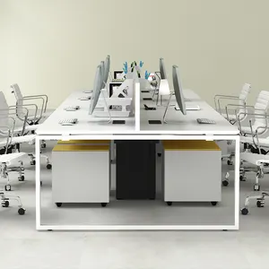 Prezzo basso europeo di stile moderno aspetto e uso generale multi set di mobili aperto spazio di lavoro ufficio scrivanie