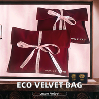 Enveloppe d'expédition de luxe en velours, recyclable, réutilisable, avec logo personnalisé, écologique, imprimée en sérigraphie, fabriquée au Guangdong